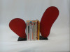 red bookends